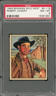 1949 Bowman "Wild West" #H-16 "Robert Lowery" – PSA NM-MT 8 "1 of 1!"